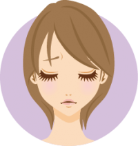 不満な女の子